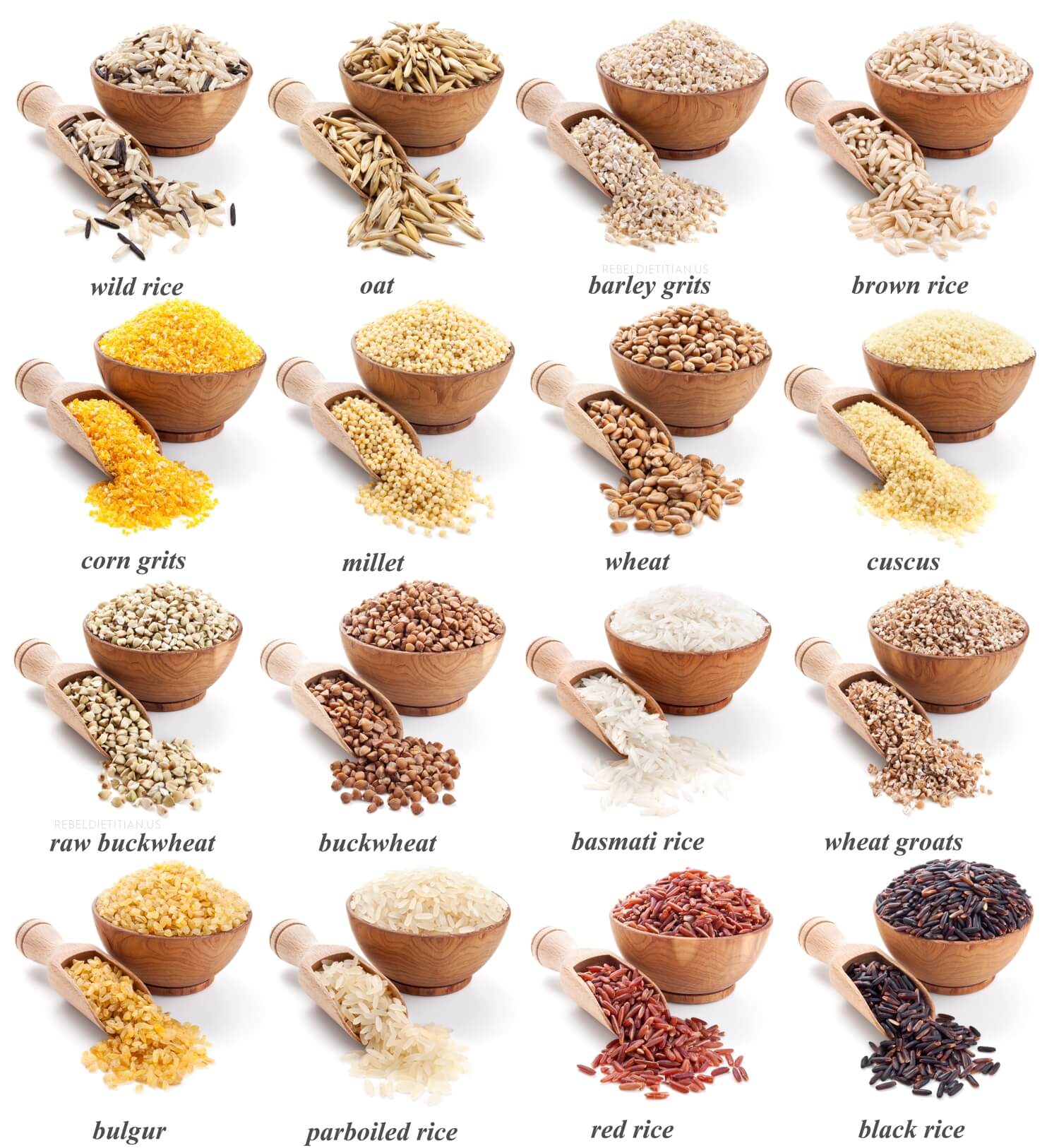 whole grains list