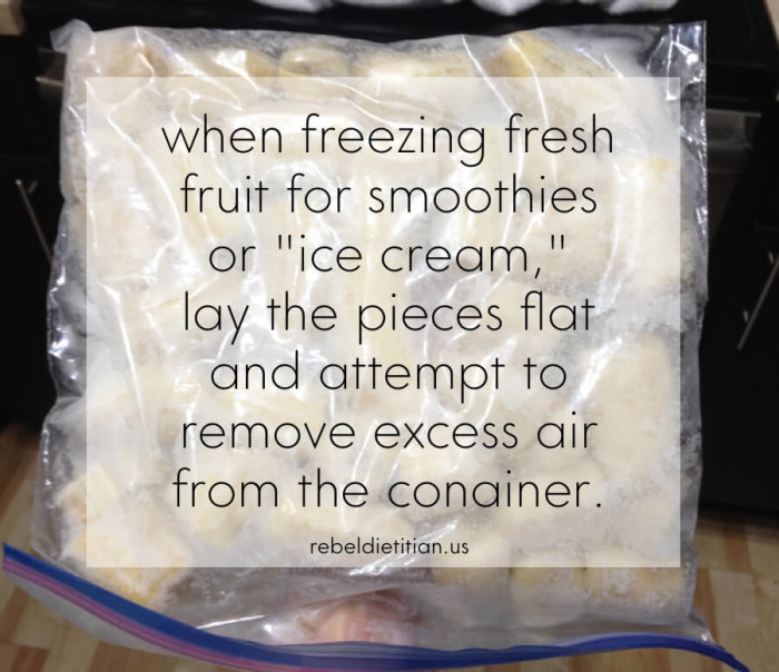 Tips for Freezing Fresh Fruit for Smoothies | rebelDIETITIAN.US